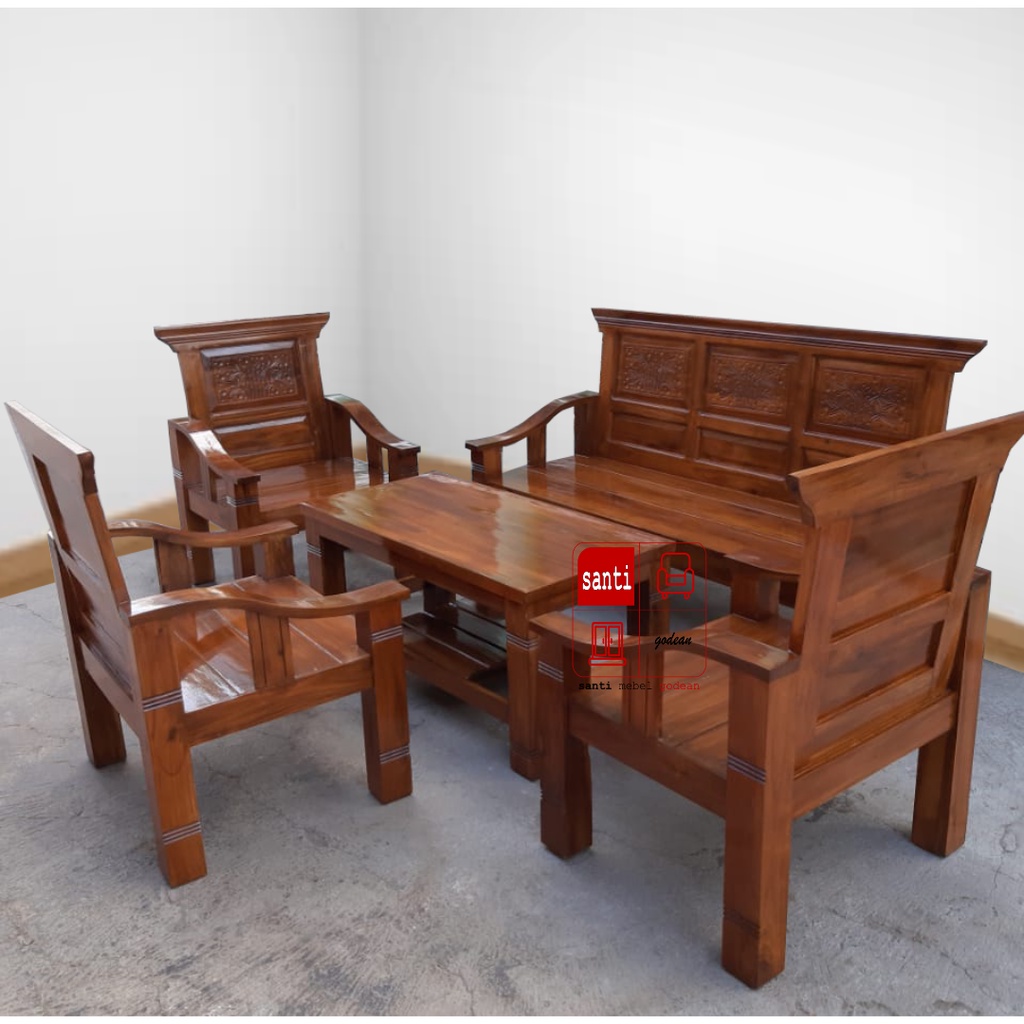 Sofa kayu akasia solid Ananda