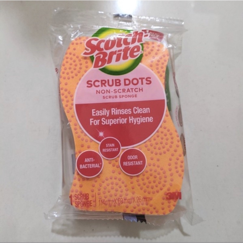 Scotch brite 3M Sabut spons Scrub Dots NS 1 pack