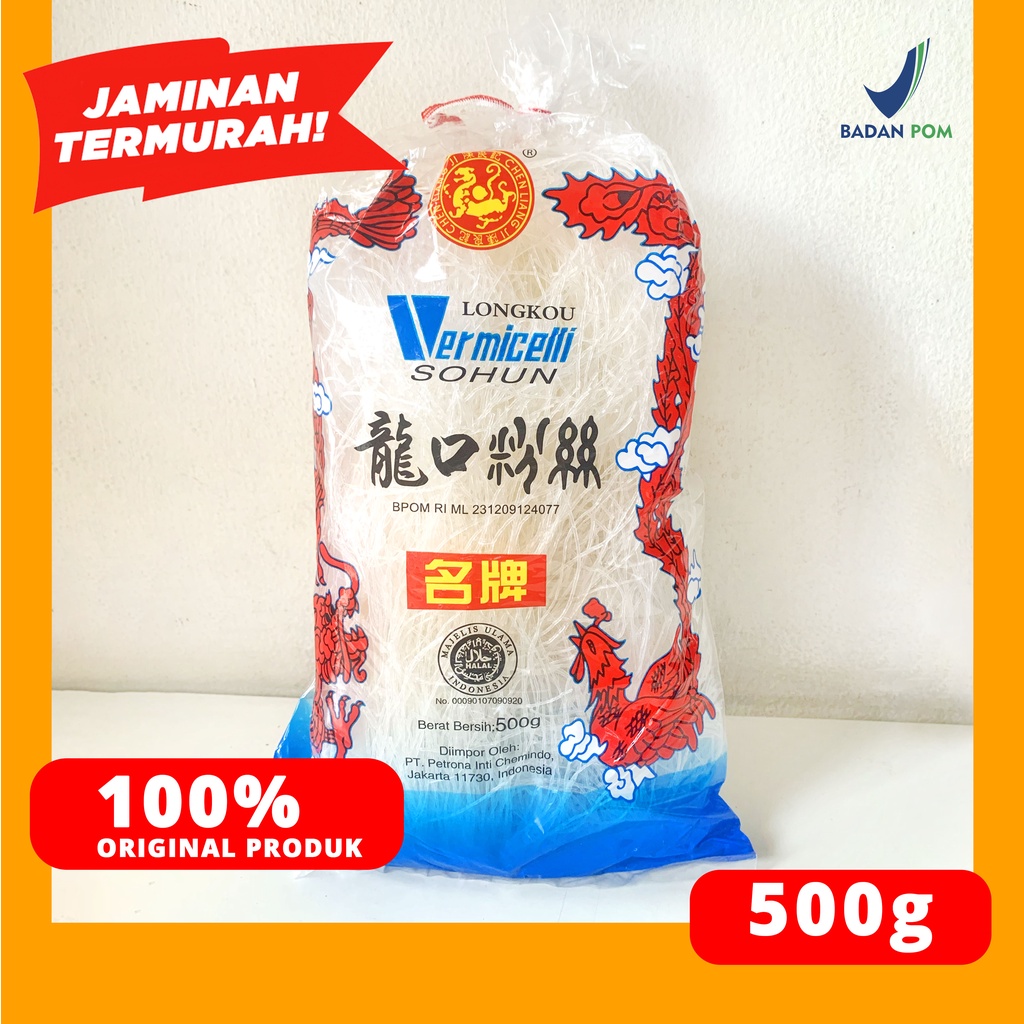 

SOHUN SOUN NAGA VERMICELLI LONGKOU IMPOR CINA CHEN LIANG JI 500 g