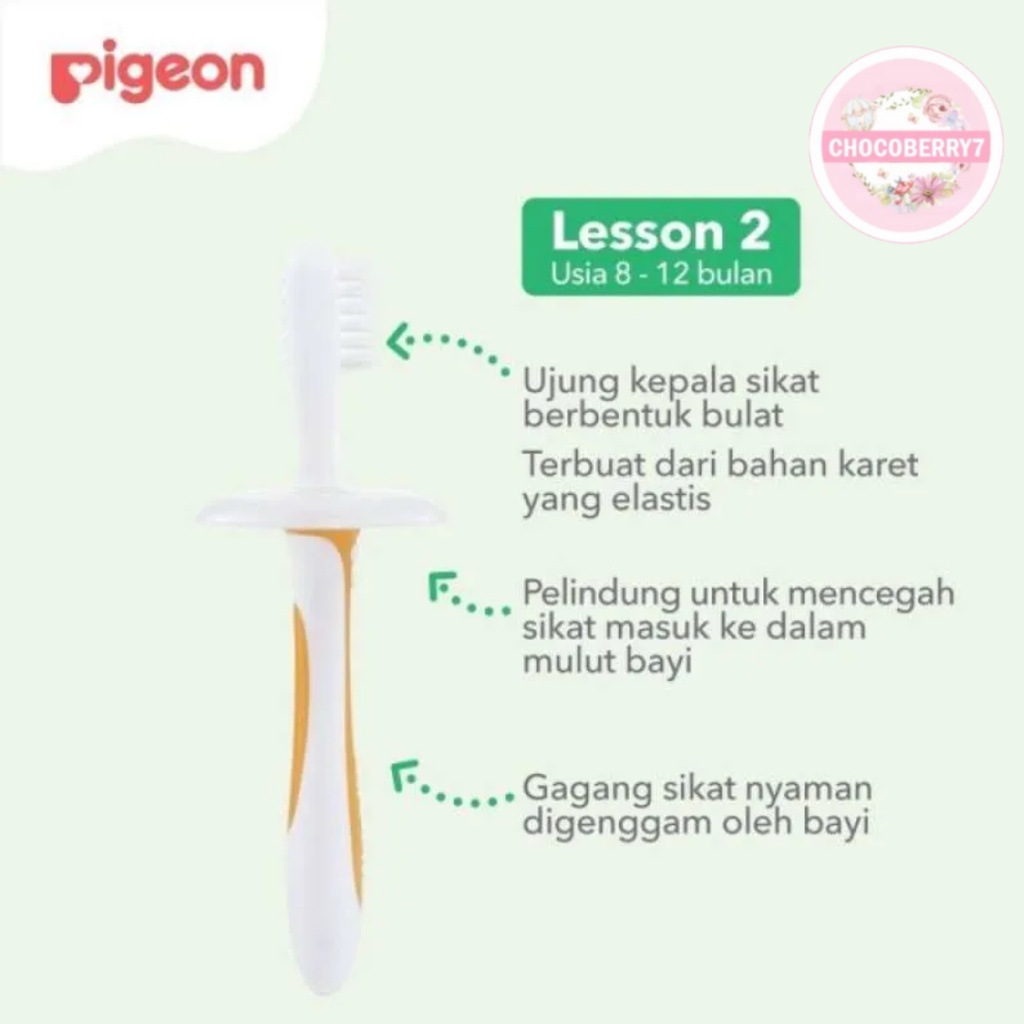 Pigeon Toothbrush Set Lesson 1 2 3 | Sikat Gigi Anak Bayi Pigeon Tooth Brush Lesson 123