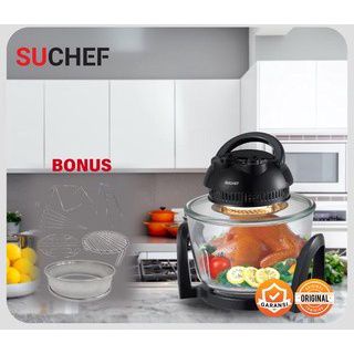 Suchef Halogen Air Fryer Oven 7 in 1 - Kapasitas 17L - Oven Elektrik Menggoreng - Cocok Untuk Diet d