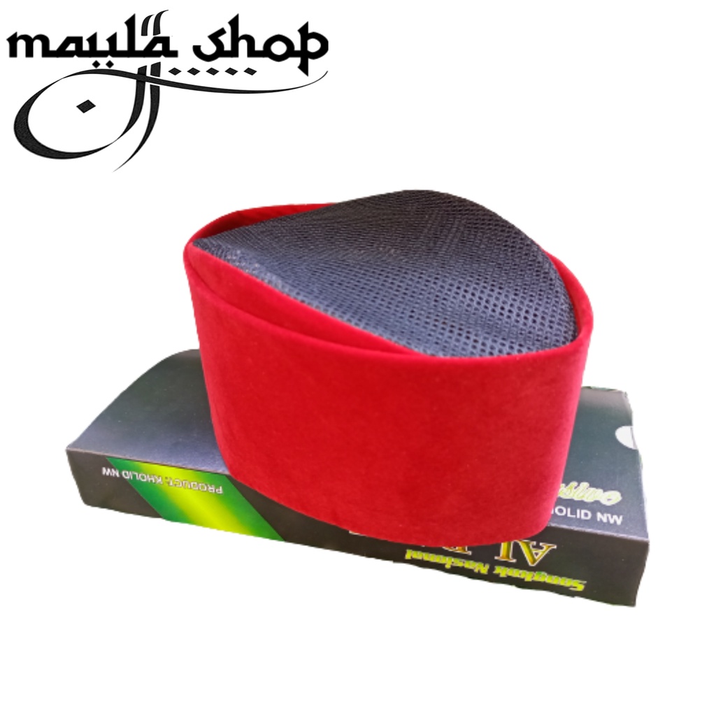 Peci Merah AC Full Tinggi 8, 9, 10 - Peci AC Merah - Peci Susun