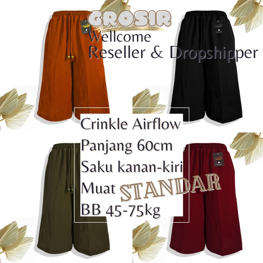 kulot wanita highwaist kekinian bahan crinkle airflow premium celana pendek dewasa terbaru murah