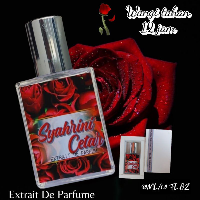 PARFUM WANITA TAHAN LAMA EDT DAN EXTRAIT SYAHRINI CETAR 30ML DAN 50ML