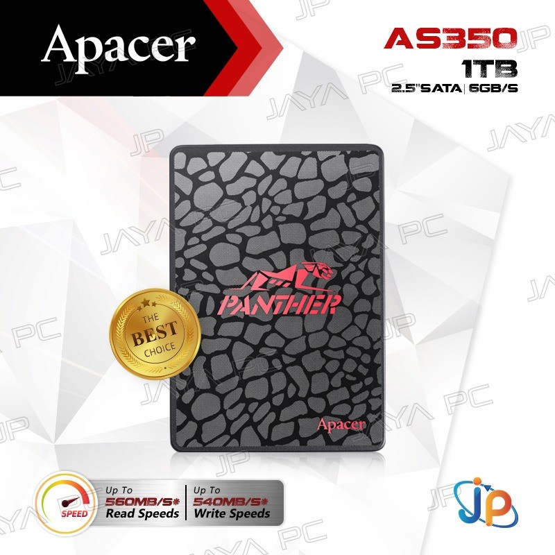 SSD Apacer Panther AS350 1TB Sata 3 - Apacer 1 TB 2.5"