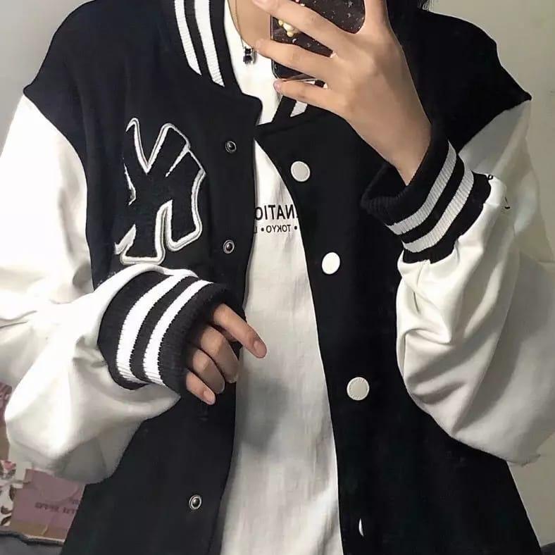 TERPERCAYA Jaket Baseball Varsity Oversize - Ny 1903 Baseball - Korean Jacket Sporty