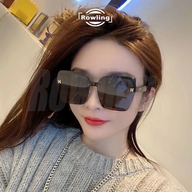 Rowling(ka-336)Kacamata Hitam Sunglasses Terbaru Bingkai Kotak Oversized H Import Kacamata Fashion