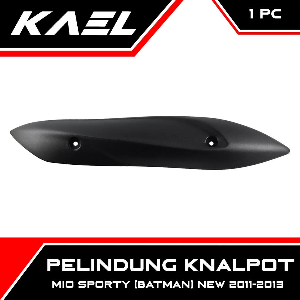 Pelindung Knalpot Fino 115 2012-2013 &amp; Mio Sporty New Batman Smile 2011 Cover Tutup Penutup Tameng Kenalpot Muffler Exhaust