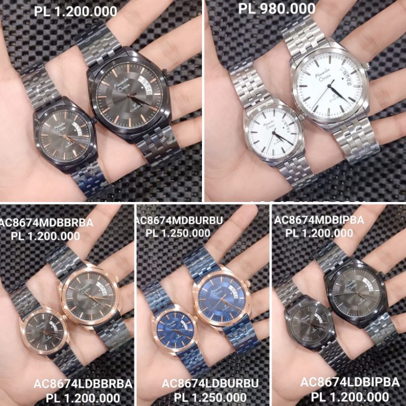 Ac8674 Couple || Alexandre Christie AC 8674 MD LD Original