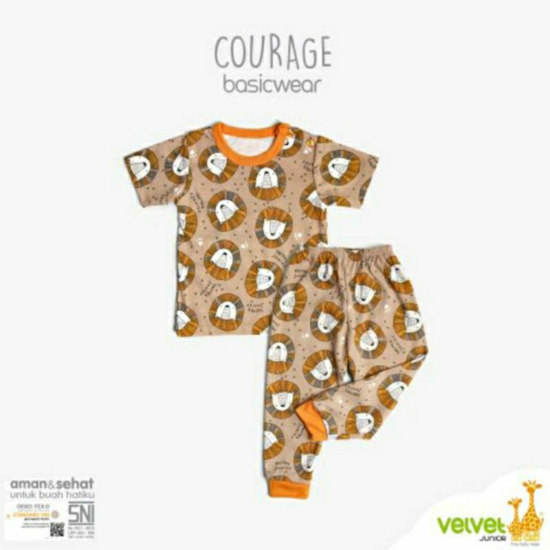 Size SML LB XL Velvet Junior Setelan Oblong Pendek celana panjang Kancing bahu courage