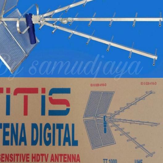 ✩ Antena tv digital / antena tv  titis tt1000 / antena luar outdoor uhf, Hdtv tanpa kabel ➹