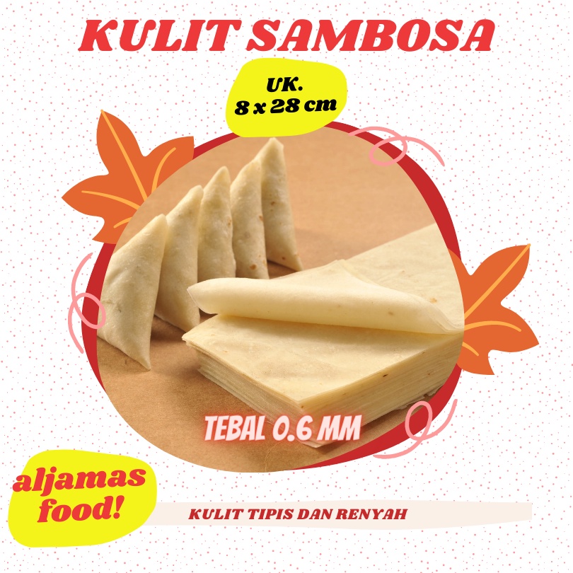 

kulit samosa besar 8x30 cm isi 50 lembar