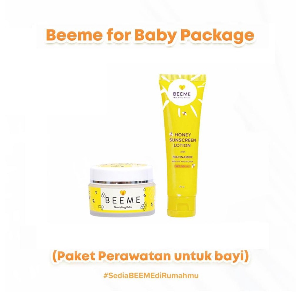 Beeme Paket Nourshing balm + honey Sunscreen lotion SPF 50+++