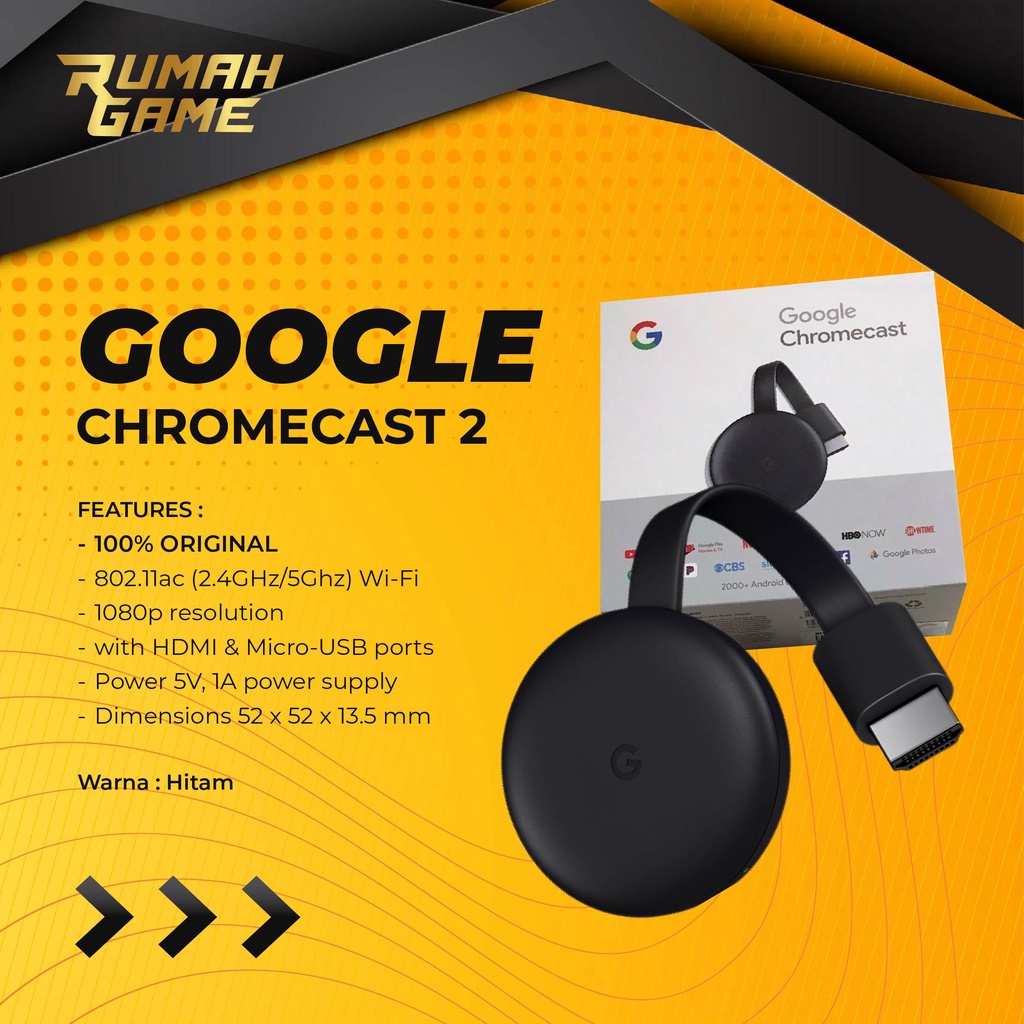Chromecast 2 Original New HDMI dongle 2nd Generation