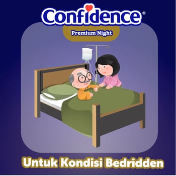 Confidence Premium Night L15 Popok Dewasa Perekat Adult tape diapers
