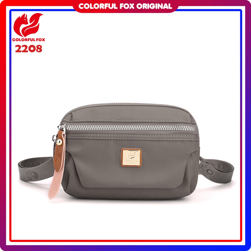 Tas original - Tas selempang Colorful Fox 2208 tas selempang wanita anti air sling bag remaja