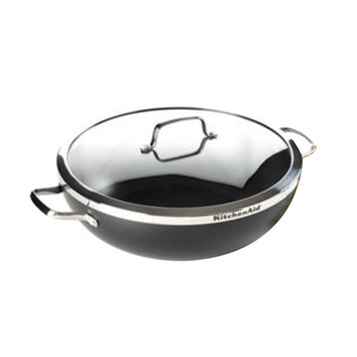 KitchenAid Wok Induction 36cm/8.30L with Glass Lid - CC001070-001