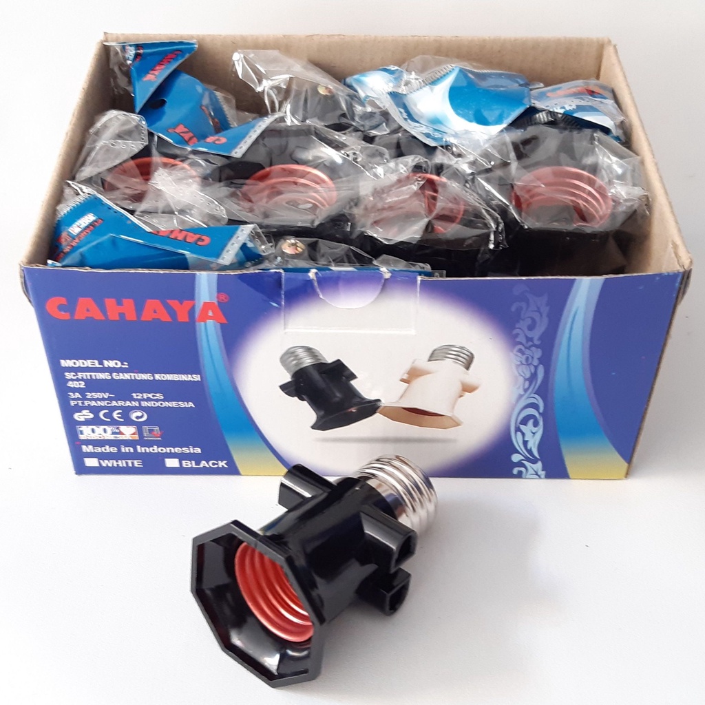 Paket 12 Pcs Cahaya Fitting Lampu Kombinasi