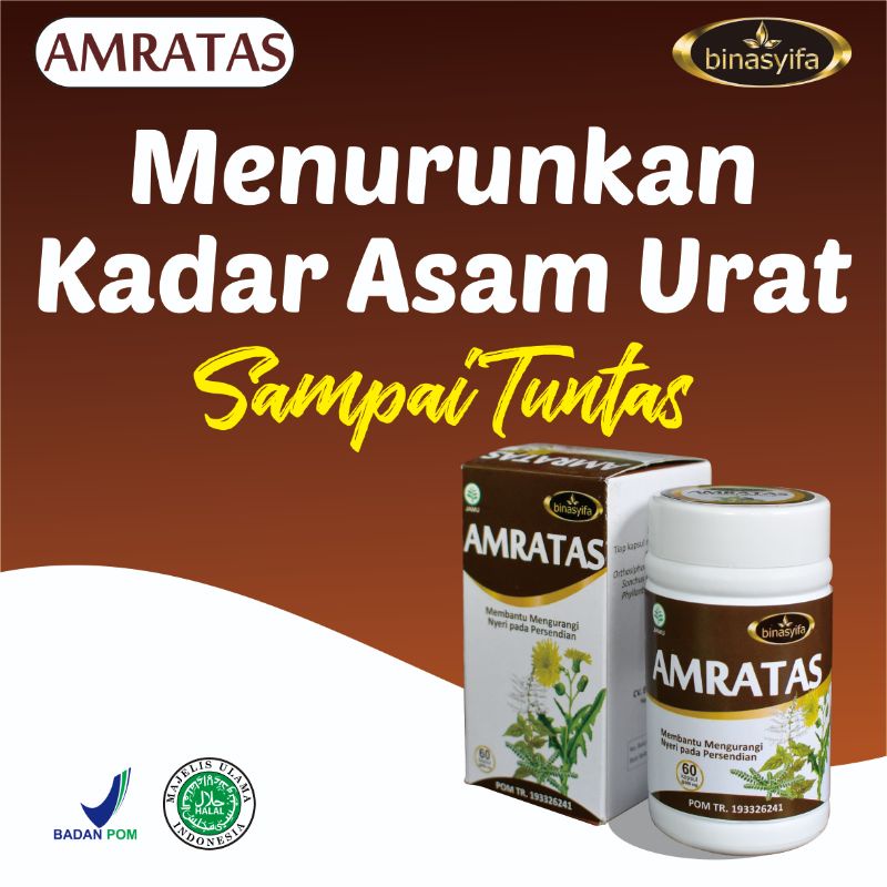 AMRATAS Obat Asam Urat Rematik Binasyifa Herbal Gudang Tangsel