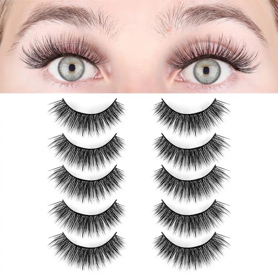 [ORI] New Magnetic Eyeliner Eyelashes Suit Bulu Mata Magnet Anti Badai - 5 Pair