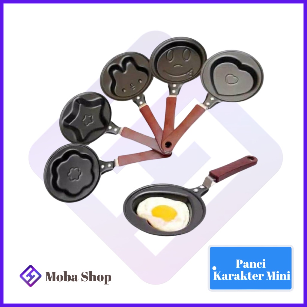 Panci Karakter Mini Wajan Teplon Anti lengket Frying Pan 12 cm