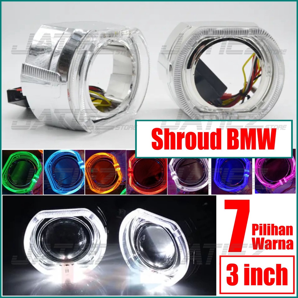 Shroud BMW 3.0 Inch Shroud Biled Projector Projie Motor Mobil