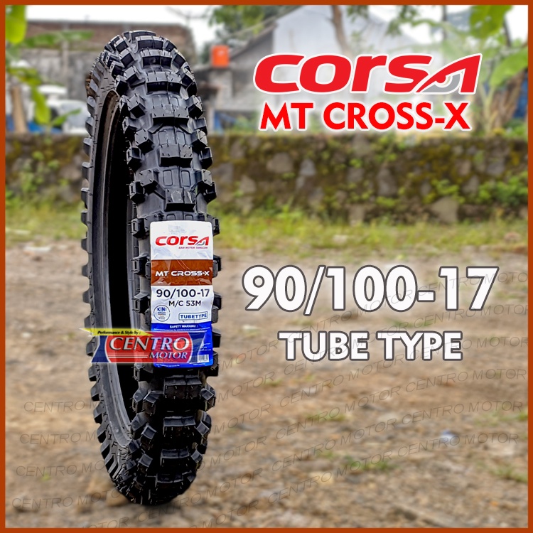 CORSA MT CROSS-X 90/100-17 TUBE TYPE. BAN CROSS RING 17.