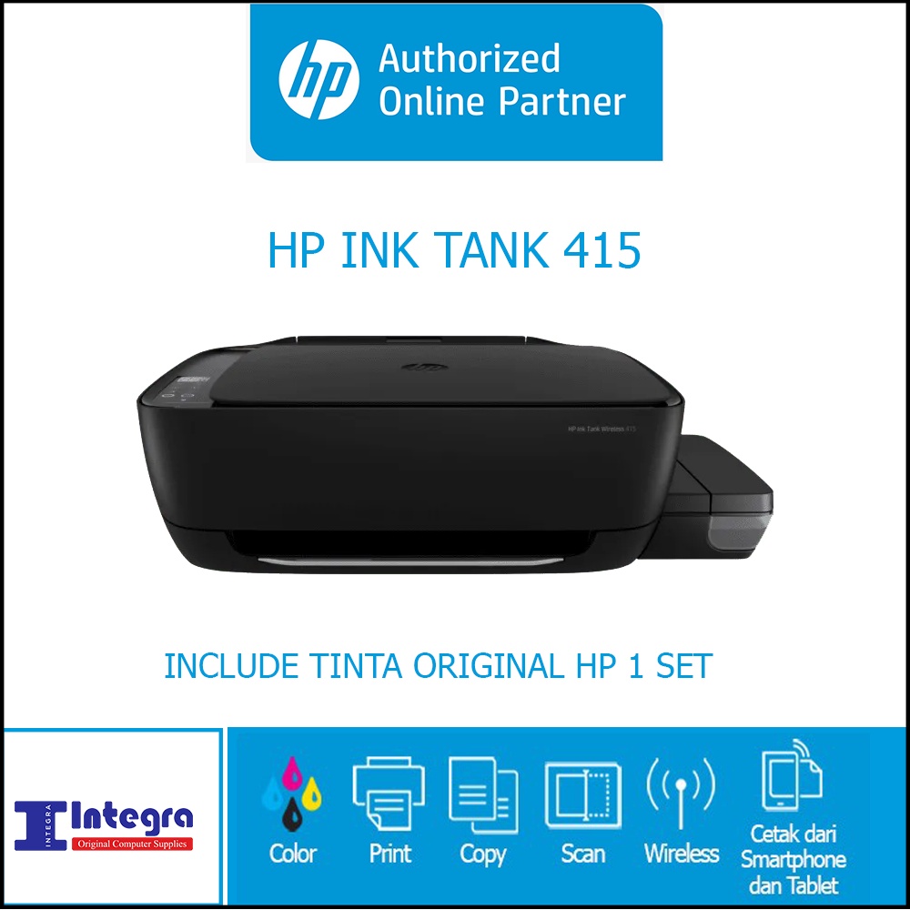 HP Printer Smart Tank Wireless 580 Print Scan Copy Wifi Colour GT53 GT52 (Pengganti Ink Tank 415) Garansi Resmi HP Indonesia