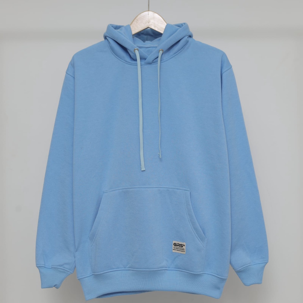 DOZY X GRS74 I SWEATER HOODIE UNISEX BIRU LANGIT