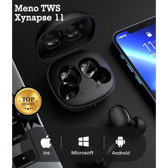 Xynapse 11 Universal TWS Bluetooth Earphone Handsfree Headset Hifi Murah Value for money Android ios