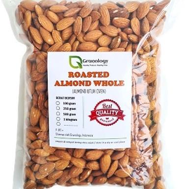 

kacang almond panggang 1 kg kupas original