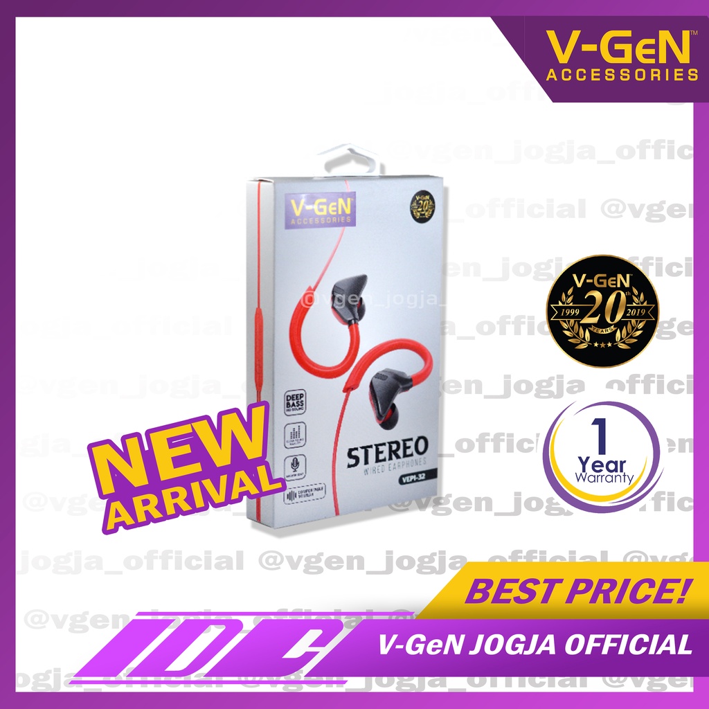 Handsfree V-GeN VEP1-32 Wired Earphone V-GeN