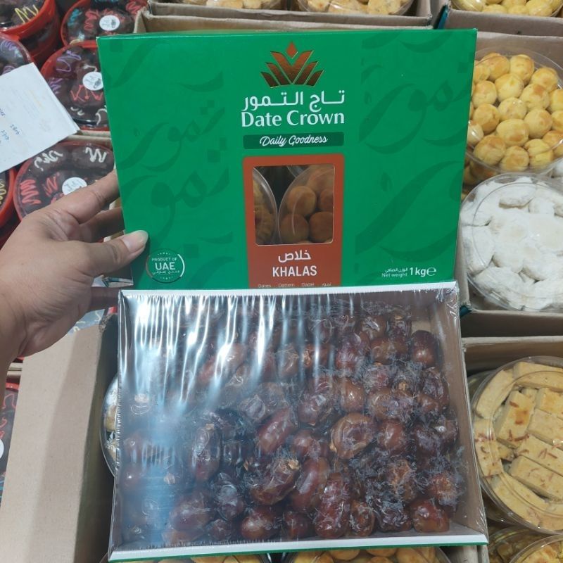 

MAKANAN SEHAT/KURMA DATE CROWN/KURMA KHALAS netto.1kg