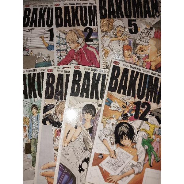 Bakuman komik/manga vol 1,2,5,6,10,11,12