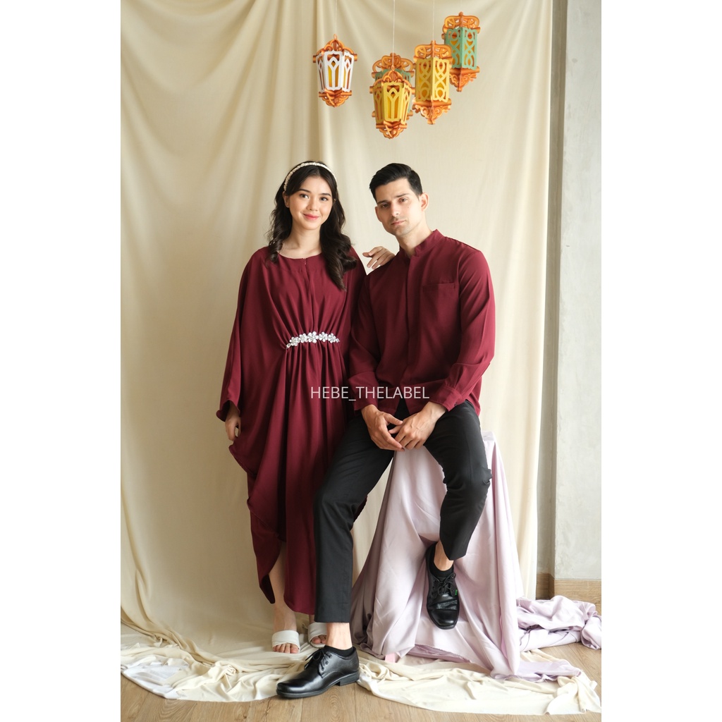 Hanifa Kaftan Available Couple &amp; Family Set Lebaran Ramadan Idul Fitri (HANYA DRESS)