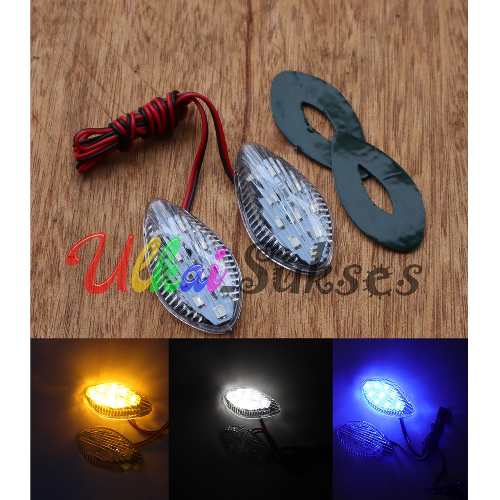 Lampu Sen New Variasi LED Sen Oval Universal Murah Laris Lampu Variasi Motor Lampu Fariasi Motor Lampu Sen Motor Variasi Lampu Sen Variasi Lampu Motor Custom