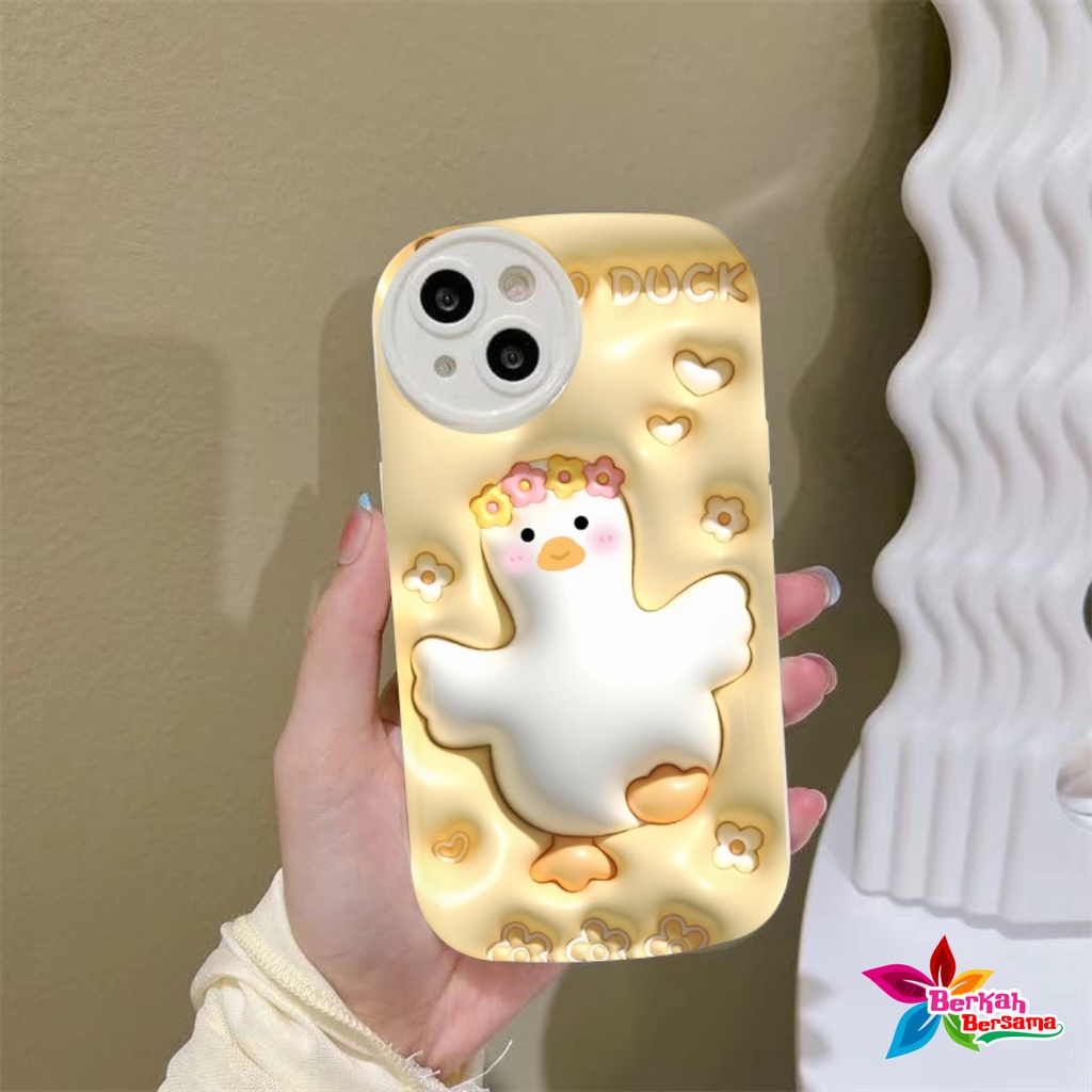 SS148 SOFTCASE MOTIF AKSEN 3D YELLOW CUTE DUCK FOR XIAOMI REDMI 12C 11A 4A 5A 6A  8 8A PRO 9 POCO M2 9A  9I 9C 10 10A 9T  10 10C  POCO C40 12T PRO MIA1 BB7824