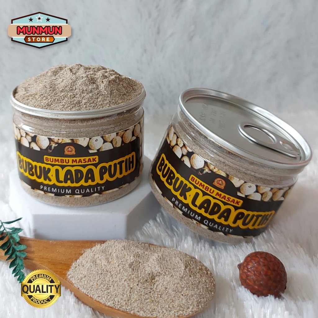 

Pet Can Rempah Lada Putih Bubuk Merica Bubuk Pure Ground White Pepper Kualitas Premium