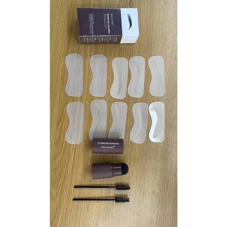 【Ready ORI】IBCCNDC Eyebrow Powder Eyebrow Stamp Waterproof Eyebrow with 10 Models-8