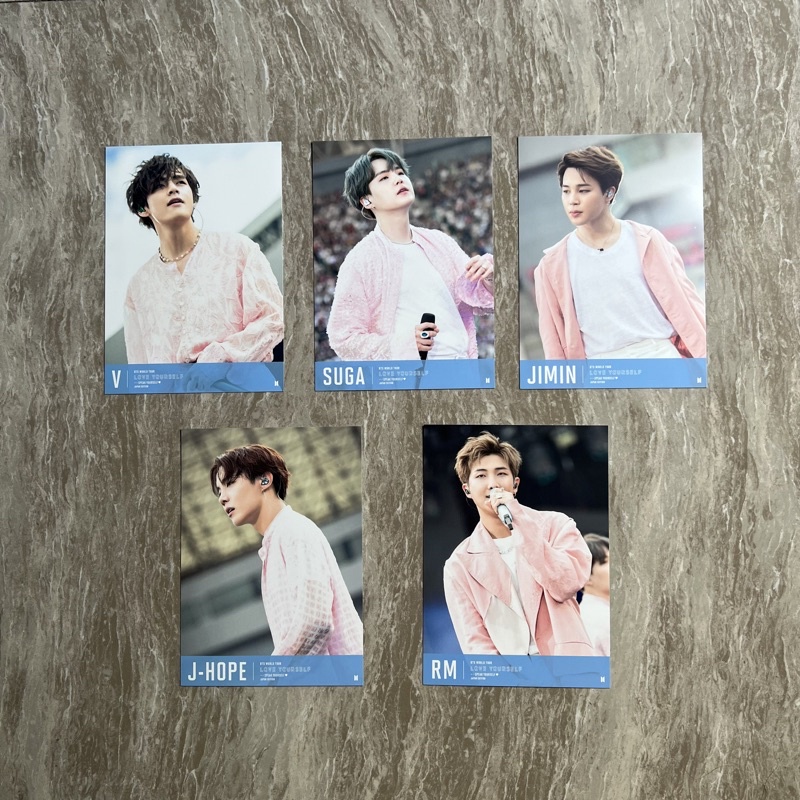 WTS BTS POSTCARD LOVE YOURSELF SPEAK YOURSELF JAPAN EDITION BLURAY