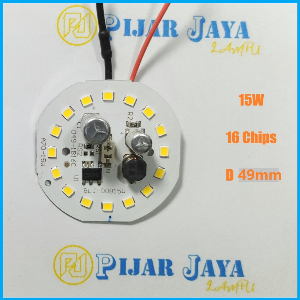 Sparepart Lampu LED AC 15 watt DOB - PCB Mesin Lampu LED AC 15w - Modul Mata LED AC 15watt