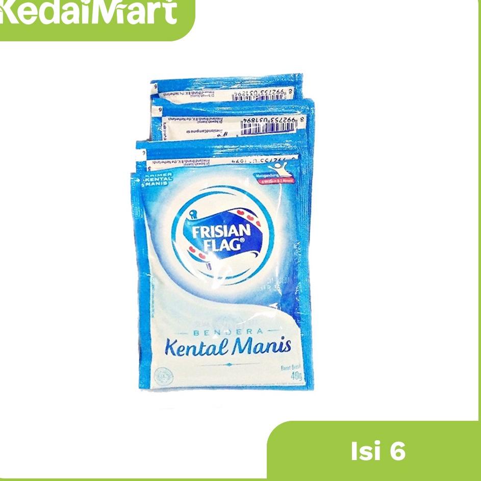 

✔️ Frisian Flag Susu Kental Manis Sachet Isi 6 x 40 Gram