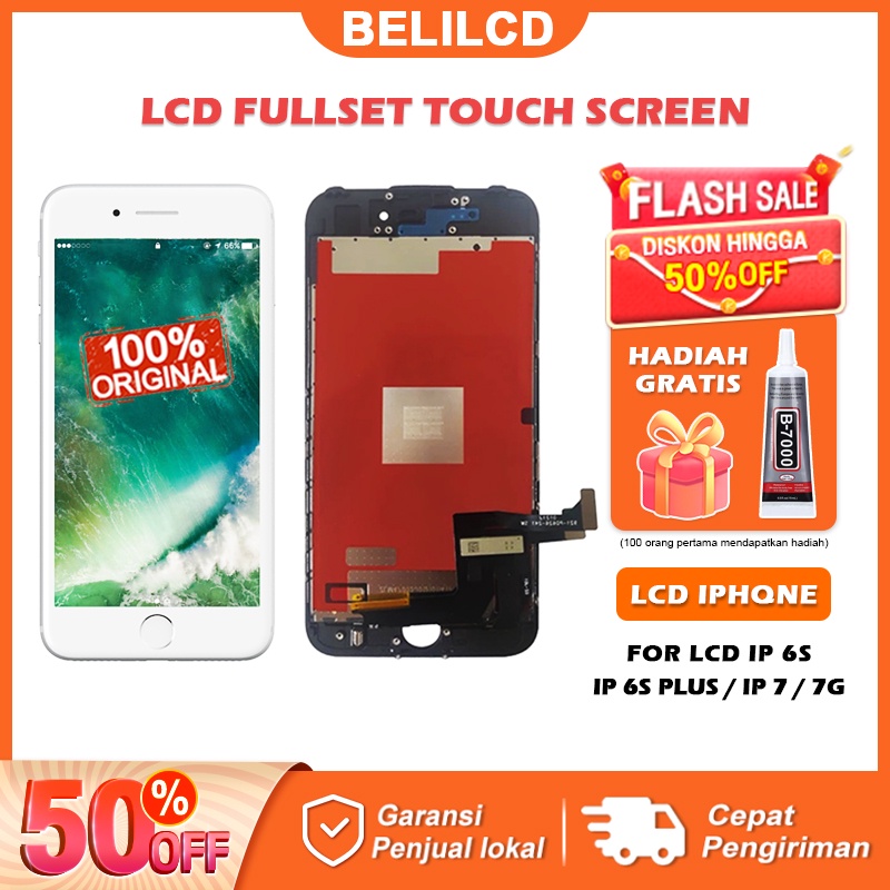 [ORIGINAL] LCD iP*one 6s/ iP 6s Plus/ iP 7/ iP 7G Fullset Touchscreen HD Touch Screen Layar Sentuh Ponsel Lengkap Versi Tinggi