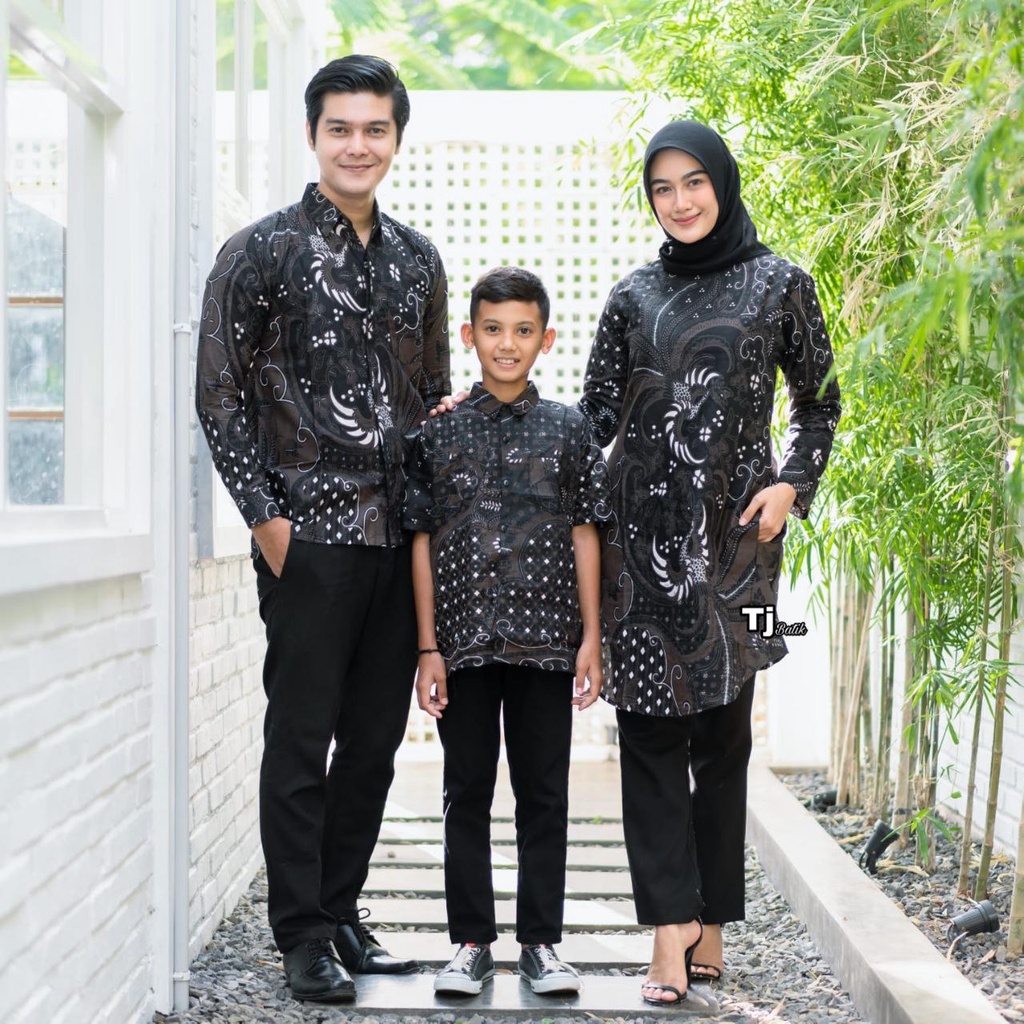 Seragam Baju Sarimbit Batik Couple Keluarga Ayah Ibu Anak Laki Laki Kondangan Hajatan Premium