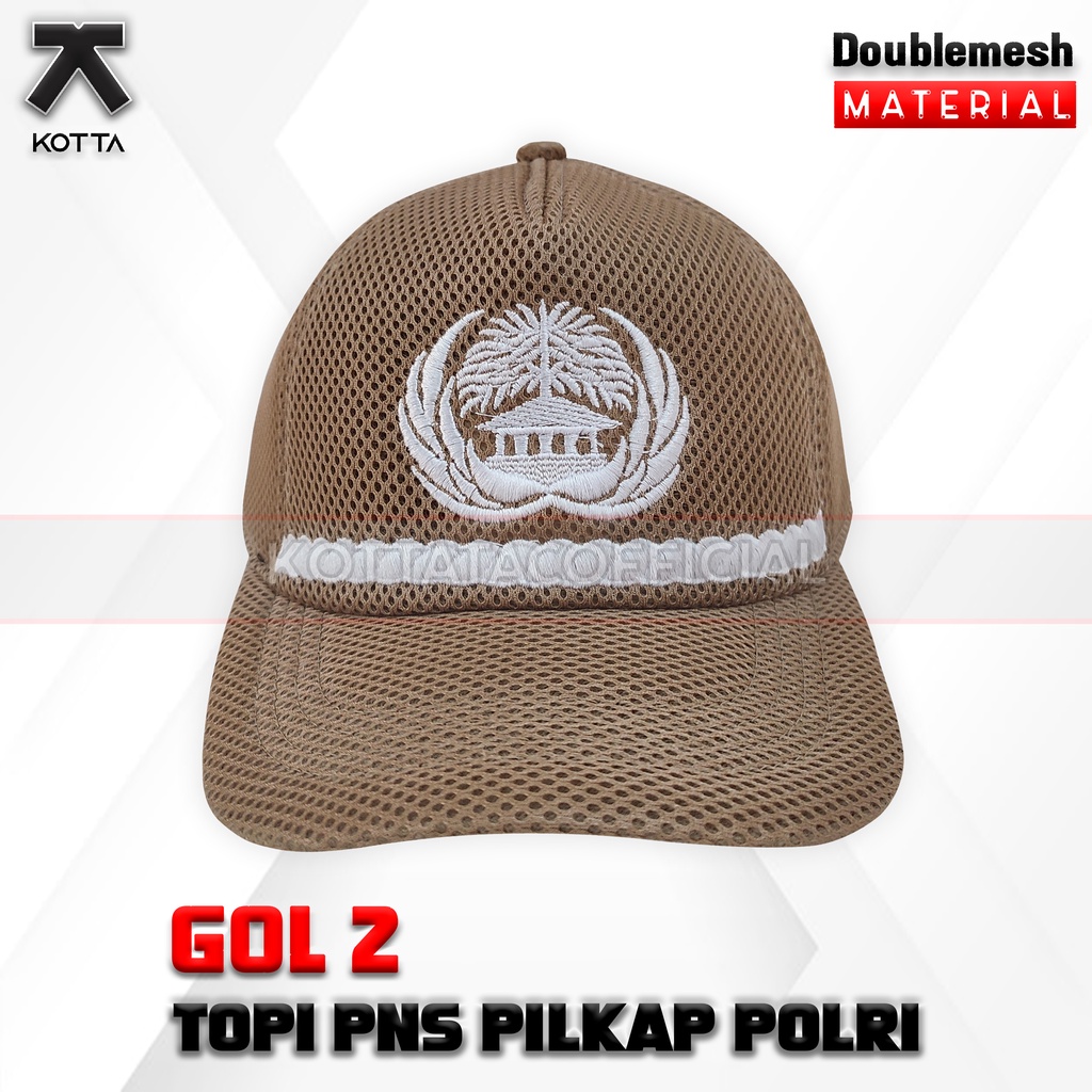 TOPI PILKAP POLRI GOLONGAN 2 - TOPI JALA ASN/PNS - TOPI PNS KREM/HITAM  - TOPI KORPRI GO LONGAN 2  - TOPI PEMDA - TOPI PEGAWAI NEGERI - TOPI GURU - TOPI POLISI