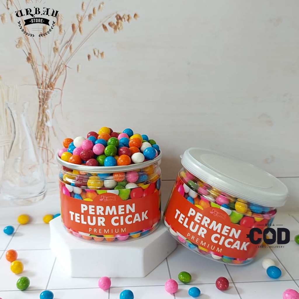 

Can - Permen Telur Cicak Soy Bean Rainbow Candy Kualitas Premium