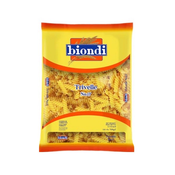 

BIONDI TRIVELLE NO.17 500 GR - PASTA