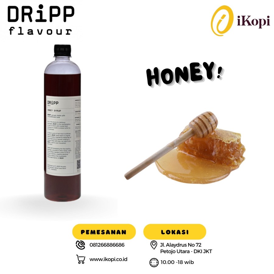 

Dripp Flavour Premium Syrup Rasa Honey / Madu