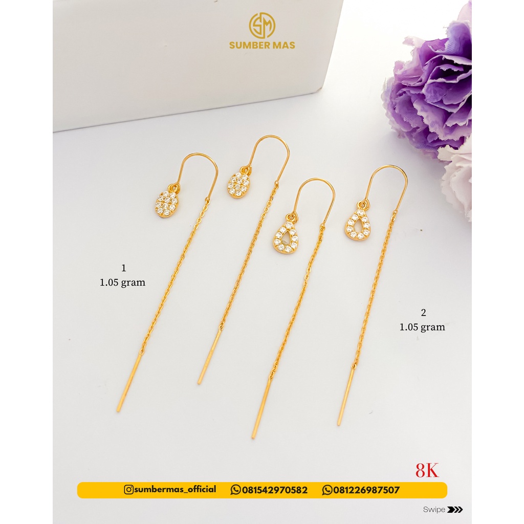 LONG EARINGS 8K - SUMBER MAS