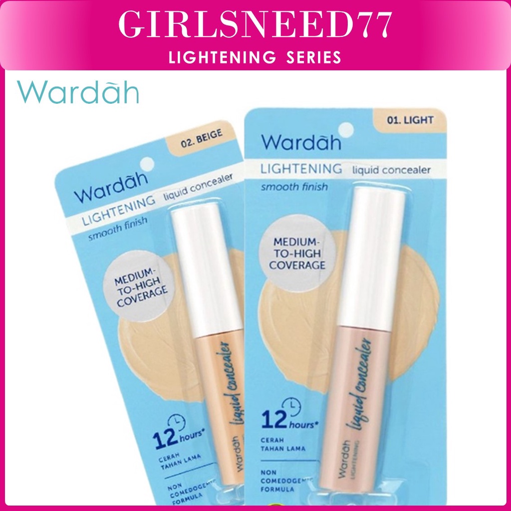 Wardah Lightening Liquid Concealer - Mencerahkan dan Menyamarkan Noda di Wajah Yang Tahan Lama - GIRLSNEED77 COD